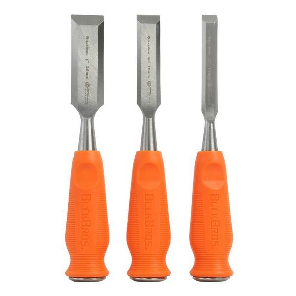 Buck Brothers 3 Piece Wood Chisel Set – ½”, ¾”, 1” 74630